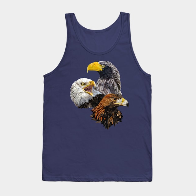 Bird of prey Tank Top by obscurite